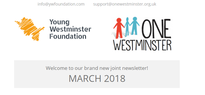 Our first joint newsletter from YWF & One Westminster