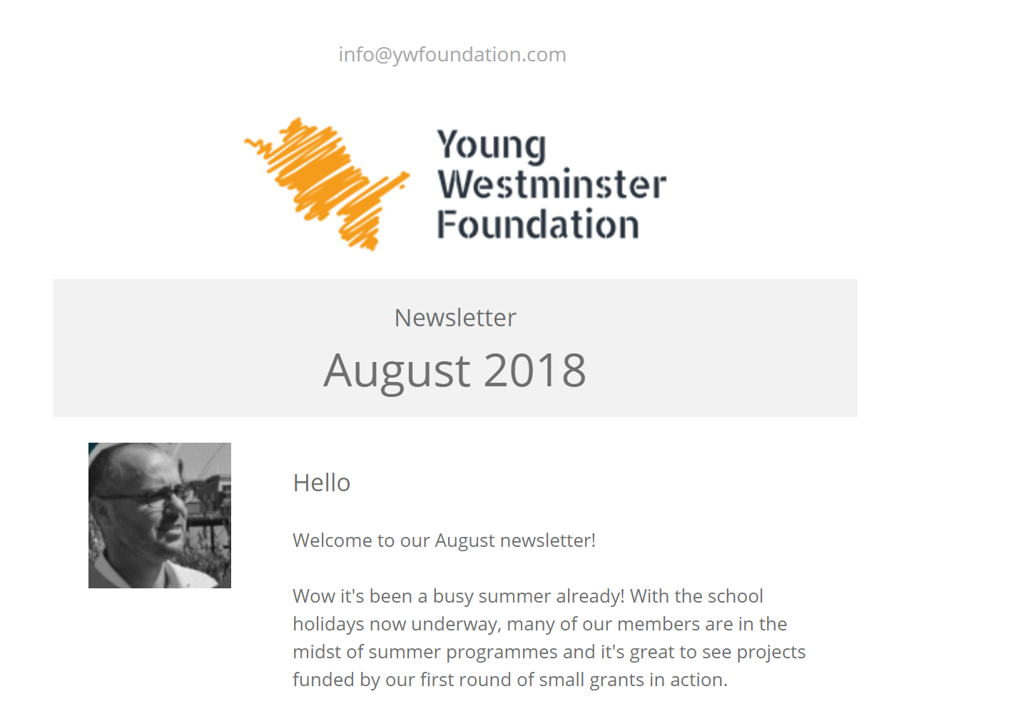August Newsletter Out Now